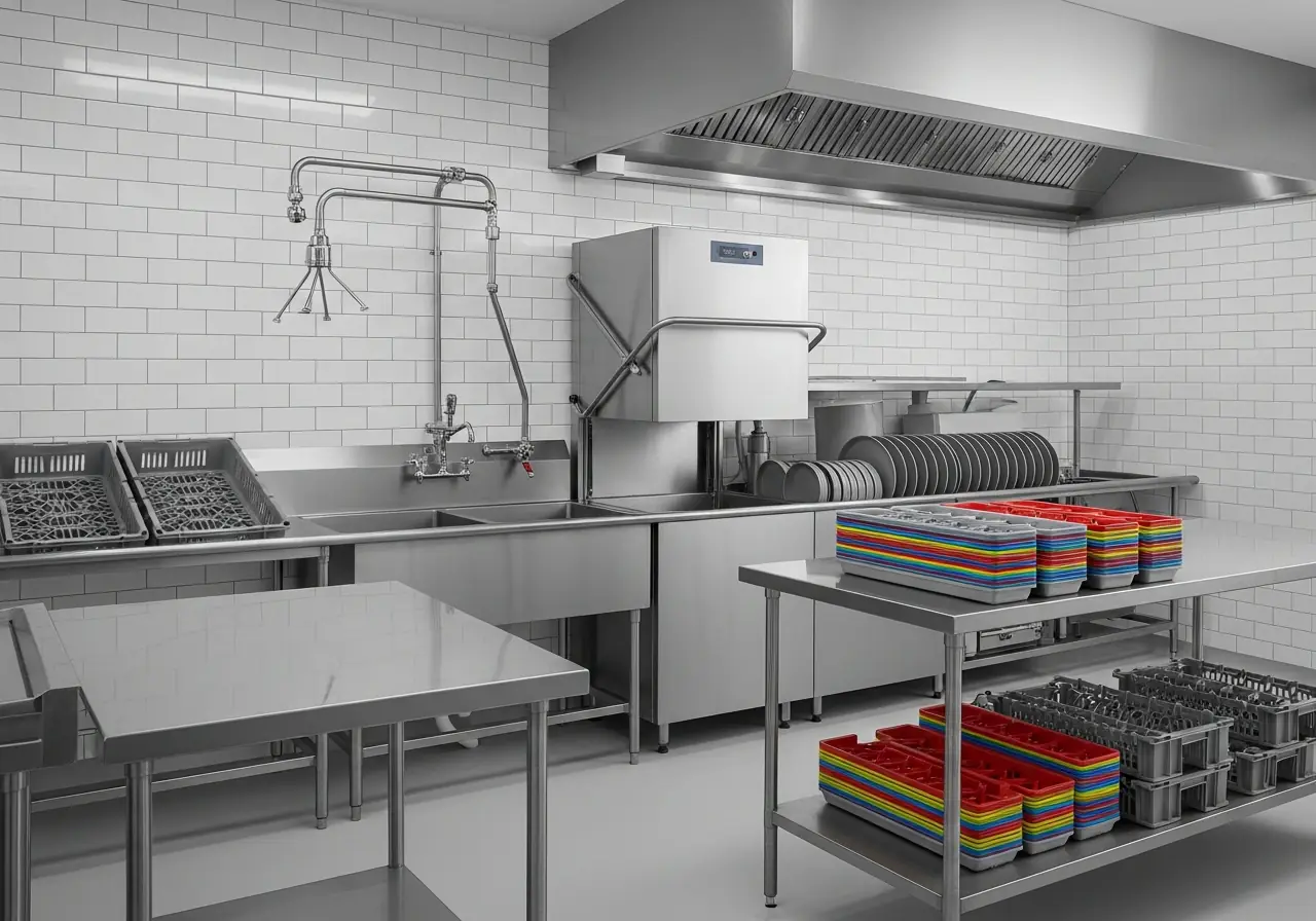 Dishwashing systems — AIKON Industrial Kitchens Cyprus collection