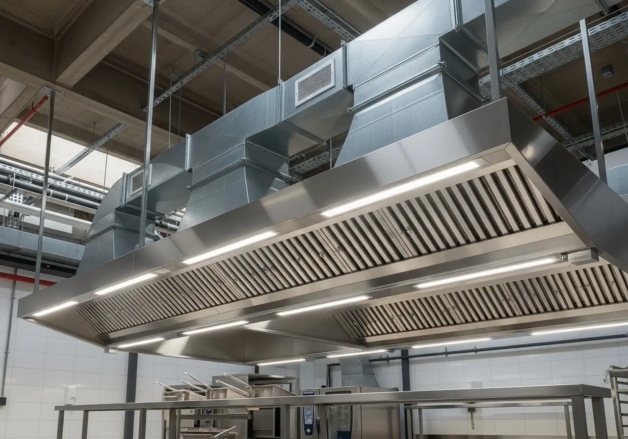 Extraction canopies — AIKON Industrial Kitchens Cyprus collection