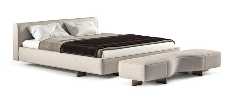 Bedroom furniture and bedside cabinetry — full-room view by AIKON, Cyprus contract & FF&E supply