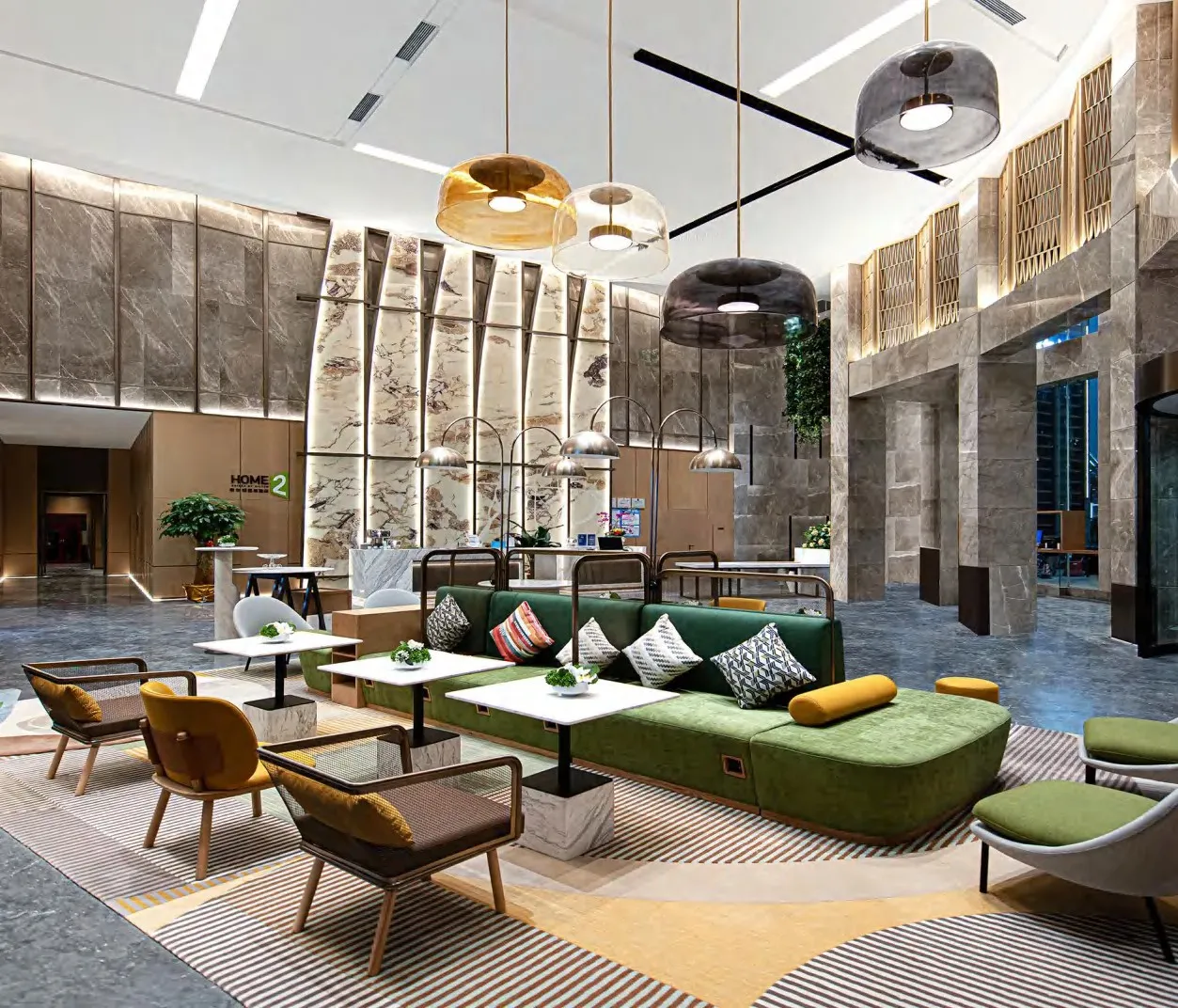 Cafe seating and coffee-shop interior — interior view by AIKON, Cyprus contract & FF&E supply