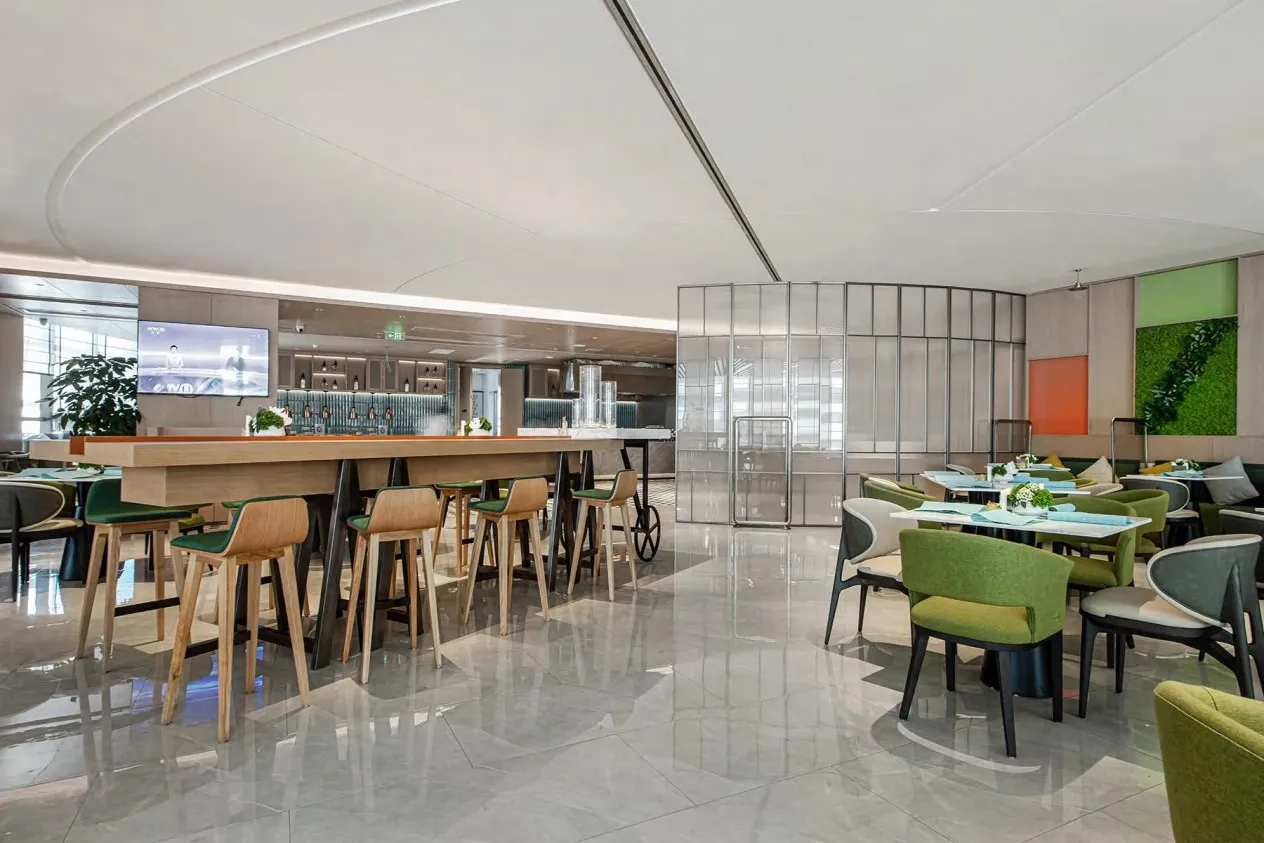 Cafe seating and coffee-shop interior — detail view by AIKON, Cyprus contract & FF&E supply