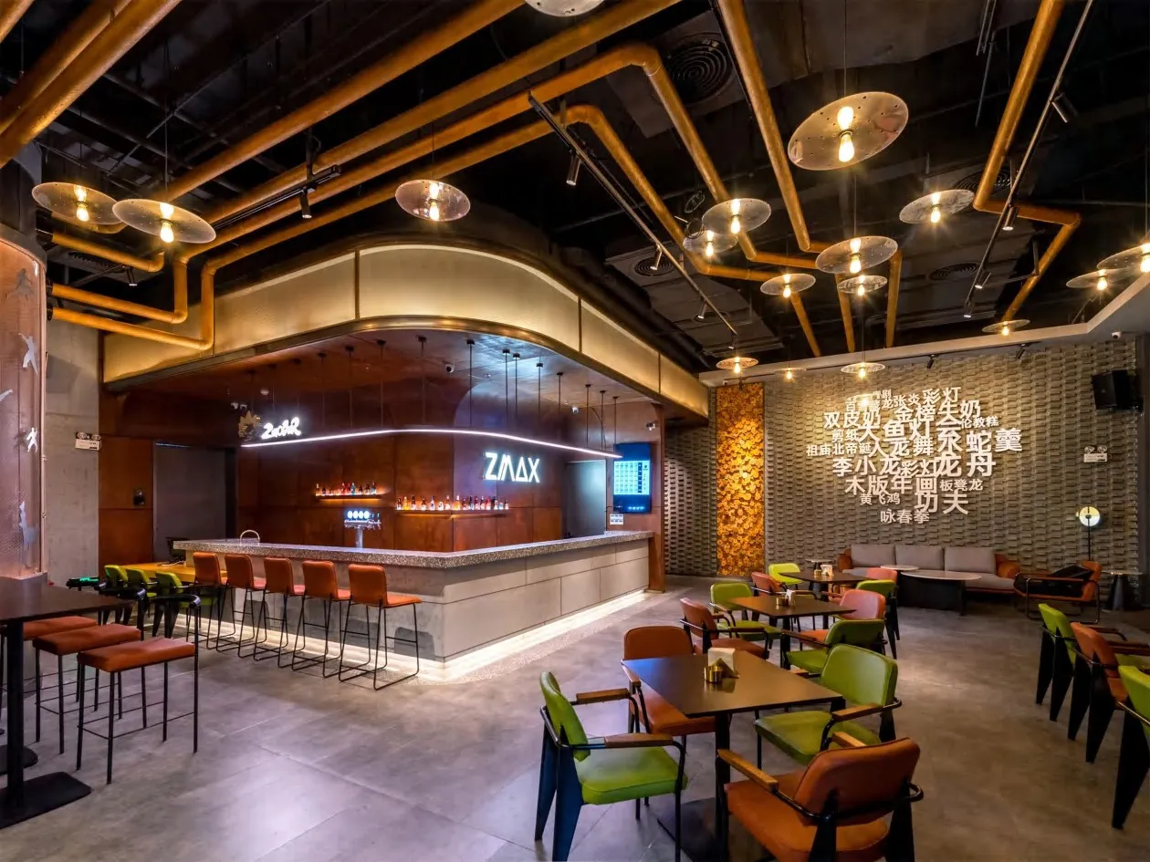 Cafe seating and coffee-shop interior — design reference by AIKON, Cyprus contract & FF&E supply