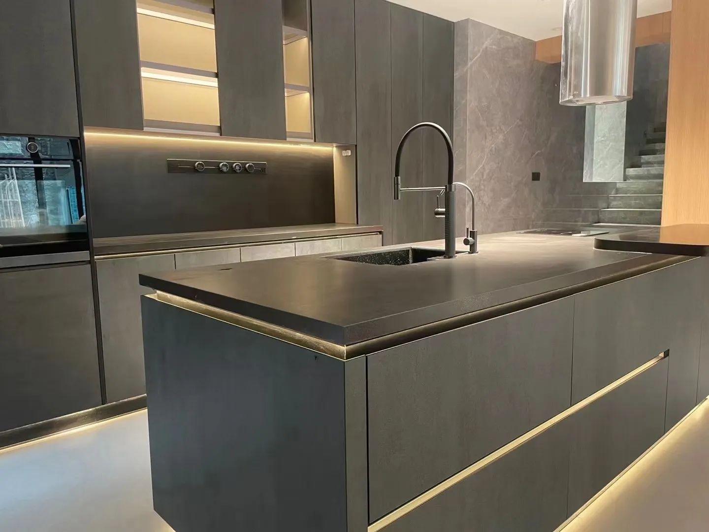 Kitchen countertop and stone surface — close-up detail by AIKON, Cyprus contract & FF&E supply