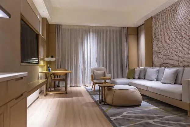 Hotel guest room and lounge furniture — layout reference by AIKON, Cyprus contract & FF&E supply
