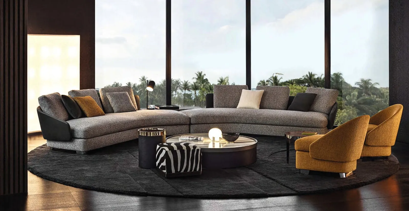 Living room furniture and seating — styled setting by AIKON, Cyprus contract & FF&E supply