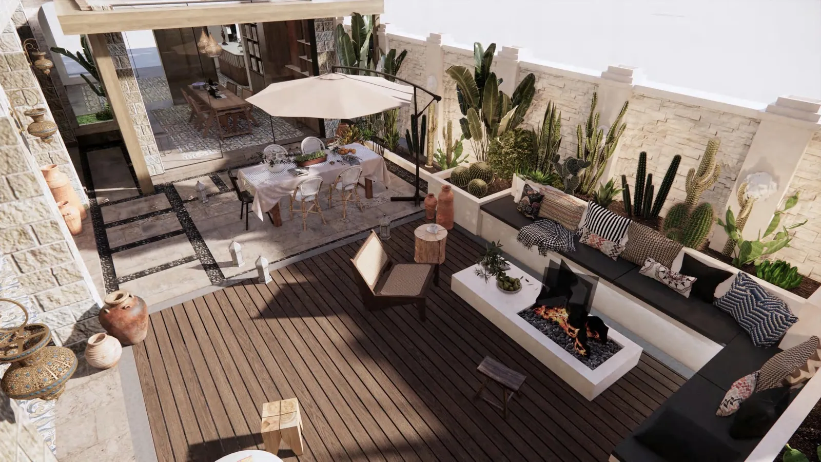 Hotel lounge and bar furniture — styled setting by AIKON, Cyprus contract & FF&E supply