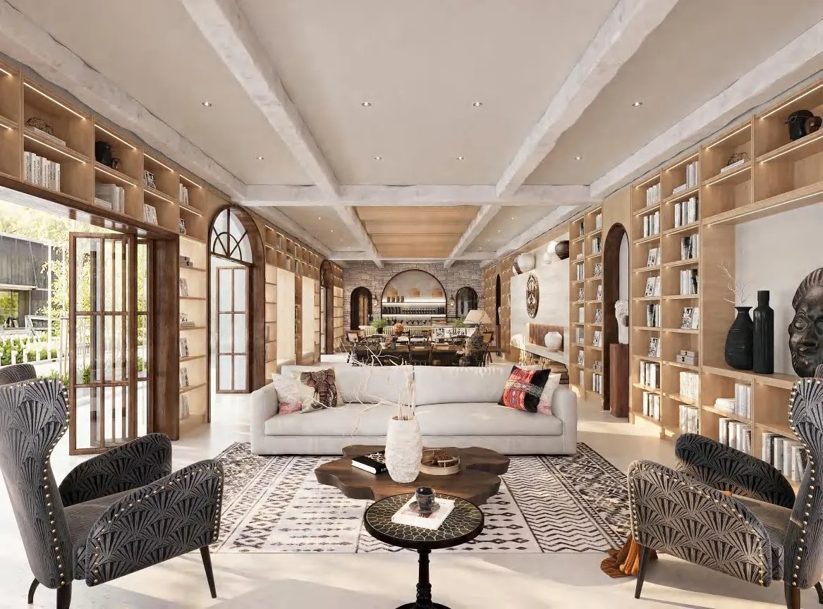 Hotel lounge and bar furniture — alternative angle by AIKON, Cyprus contract & FF&E supply