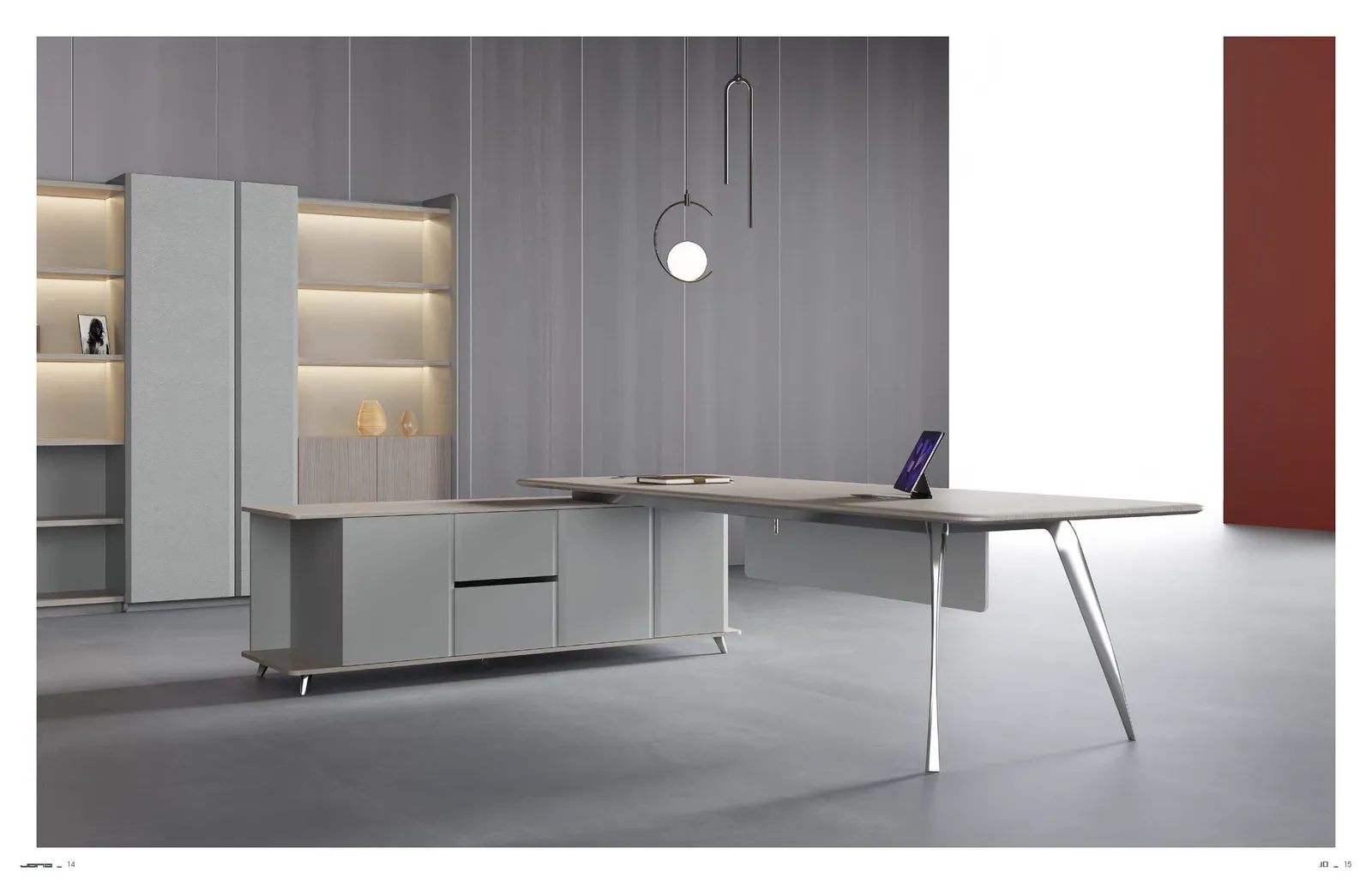 Office furniture and workspace fit-out — styled setting by AIKON, Cyprus contract & FF&E supply