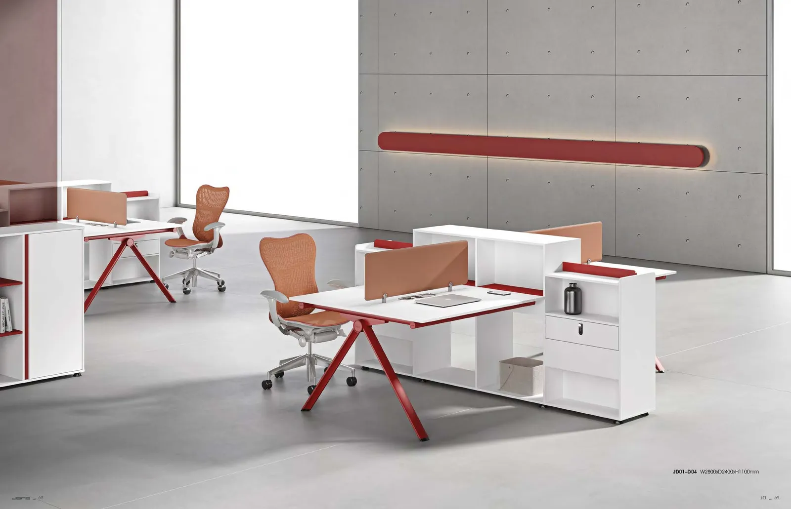 Office furniture and workspace fit-out — finish & material detail by AIKON, Cyprus contract & FF&E supply