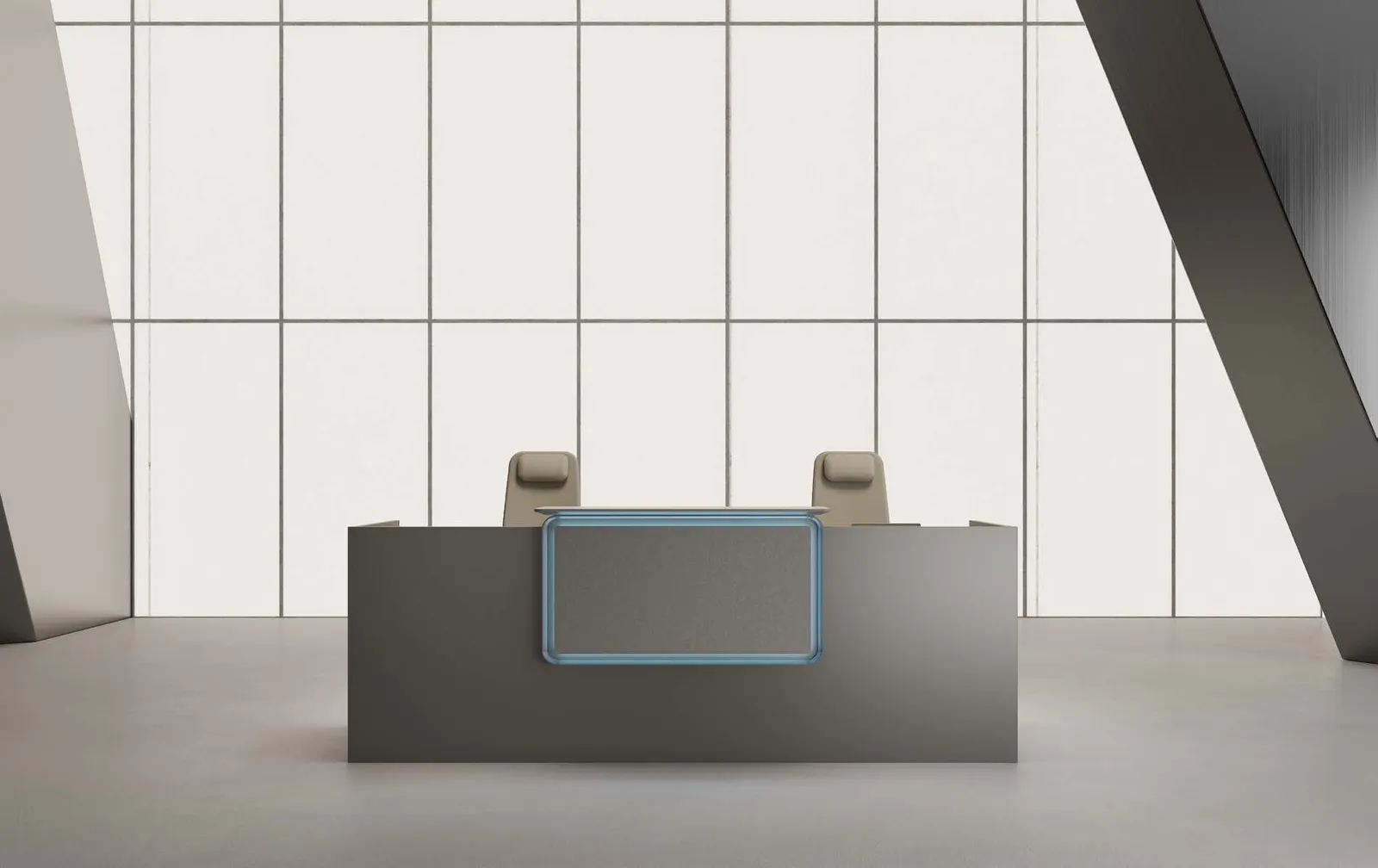 Office furniture and workspace fit-out — styled setting by AIKON, Cyprus contract & FF&E supply