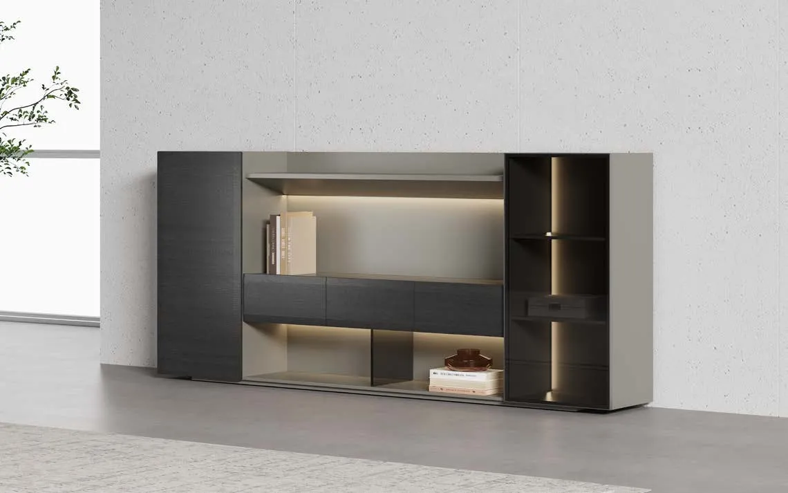 Office furniture and workspace fit-out — alternative angle by AIKON, Cyprus contract & FF&E supply