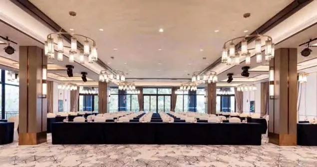 Restaurant dining furniture and interior — showroom view by AIKON, Cyprus contract & FF&E supply