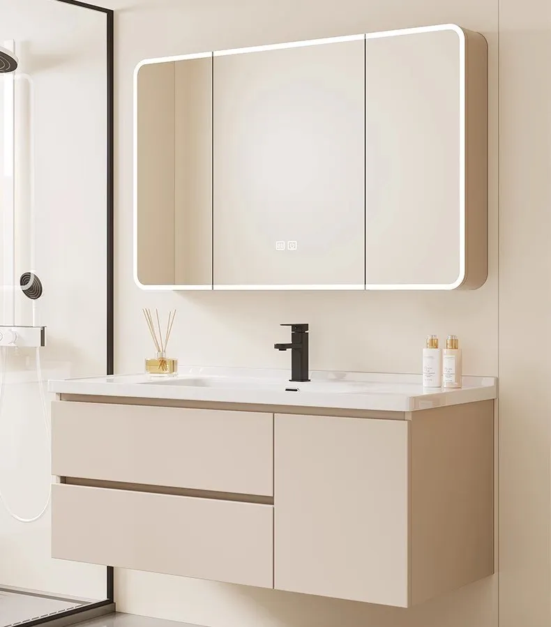 Bathroom vanity unit and washbasin joinery — design reference by AIKON, Cyprus contract & FF&E supply