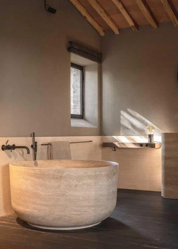 Bathroom vanity unit and washbasin joinery — interior view by AIKON, Cyprus contract & FF&E supply