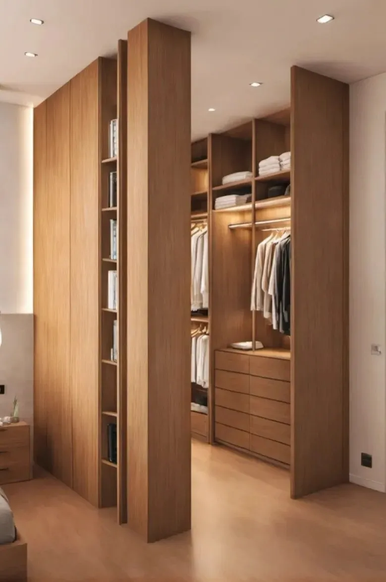 Walk-in wardrobe and closet joinery — layout reference by AIKON, Cyprus contract & FF&E supply