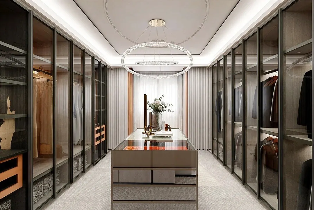 Walk-in wardrobe and closet joinery — feature view by AIKON, Cyprus contract & FF&E supply