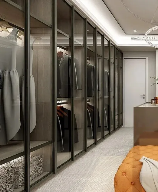 Walk-in wardrobe and closet joinery — interior view by AIKON, Cyprus contract & FF&E supply