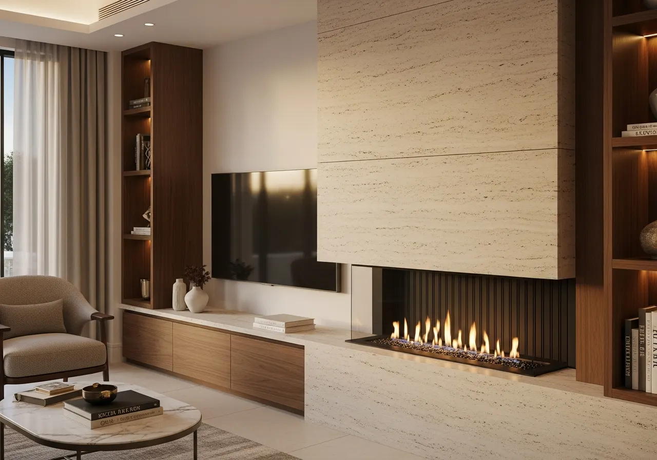 Fireplace surrounds — AIKON Living Rooms Cyprus collection