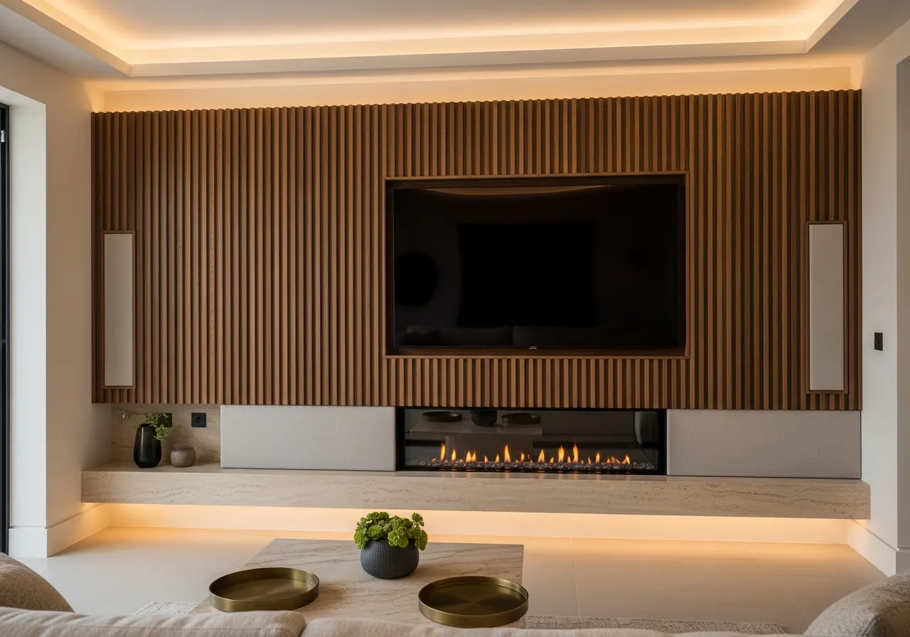 TV walls & media consoles — AIKON Living Rooms Cyprus collection