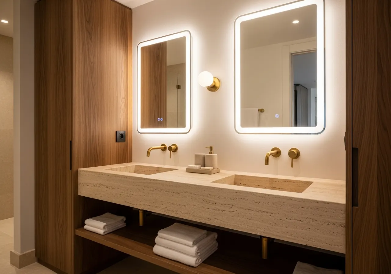 Vanity & shower areas — AIKON Gym & Wellness Furniture Cyprus collection