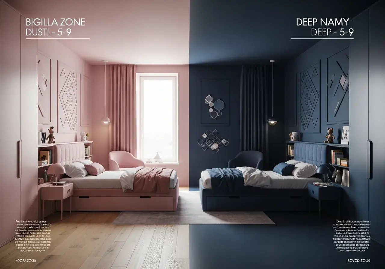 AIKON kids bedroom collections — Italian modular furniture for ages 3 to 16