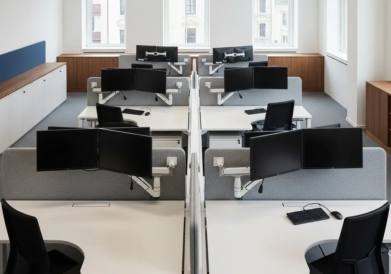Bench workstations — AIKON Office Furniture collection
