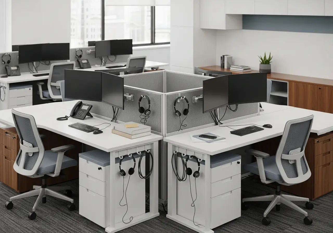 Call-centre stations — AIKON Office Furniture collection