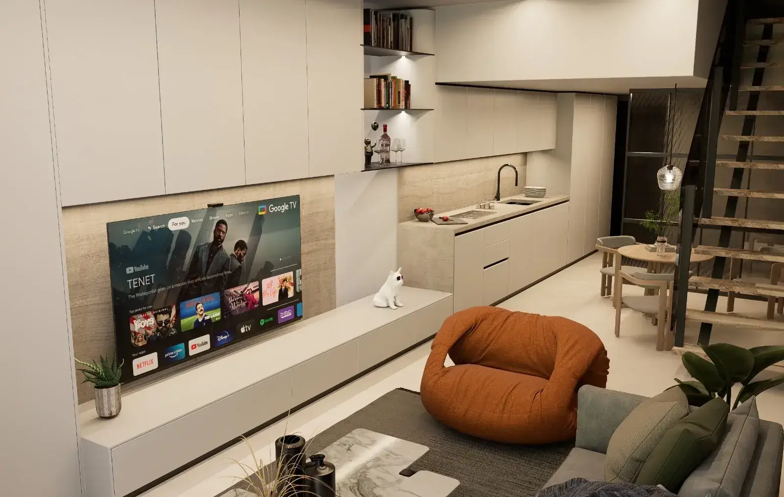 Open-plan kitchenettes — AIKON Living Rooms Cyprus collection