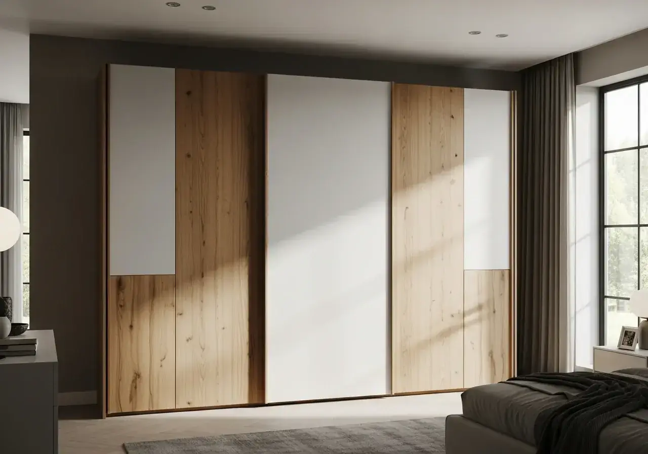 Sliding wardrobe — AIKON Wardrobes soft-close sliding door system